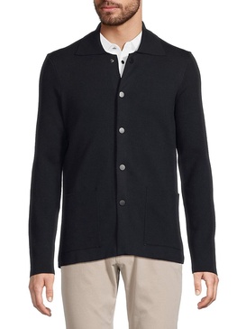 Solid Collared Cardigan