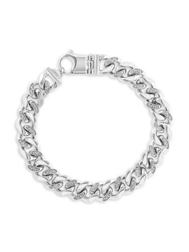 Sterling Silver & 0.65 TCW Diamond Bracelet