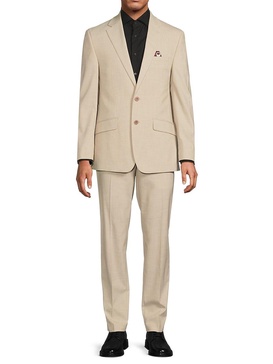 Textured Slim Fit Suit