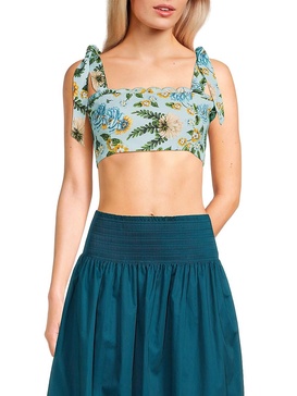 Rhea Aine Floral Crop Top