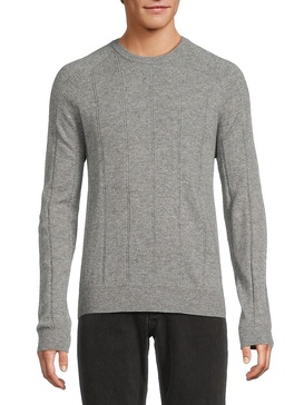 Textured Striped Cashmere Sweater