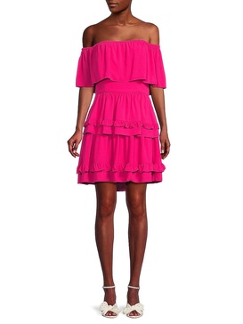Tiered Mini Flare Dress