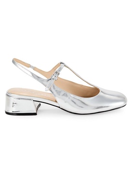 Folly Metallic Leather Blend Pumps