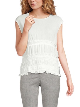 Smocked Extended Sleeve Top