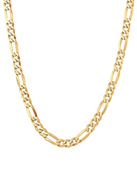 Basic 18K Goldplated Sterling Silver Figaro Chain Necklace/22"