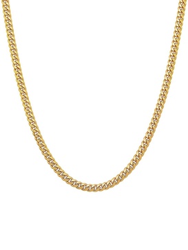Basic 18K Goldplated Sterling Silver Curb Chain Necklace