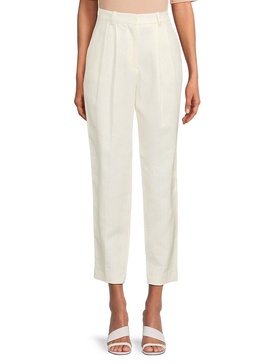 Tefike Linen Blend Cropped Pants