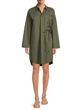 High Low Mini Shirtdress