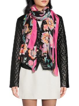 Bloom & Grace Floral Print Scarf