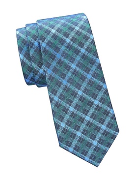 Plaid Silk Tie