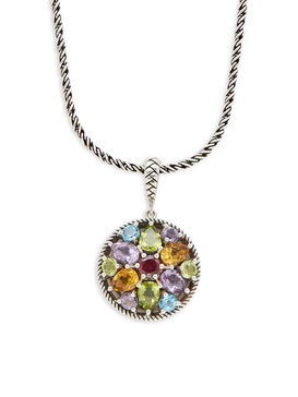 Sterling Silver & Multi-Stone Necklace