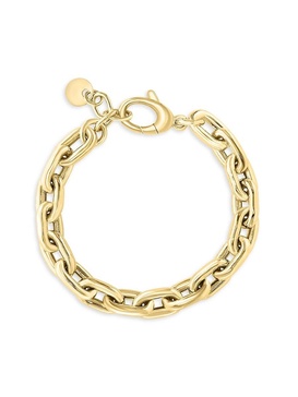 14K Yellow Goldplated Sterling Silver Link Chain Bracelet