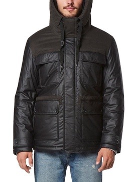 Harrigan Faux Wool Hooded Jacket