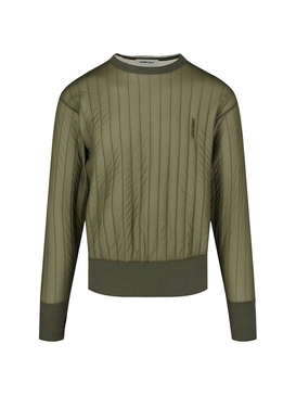 Channel Quilted Crewneck Sweatshirt