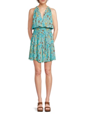 Courtney Print Silk Mini Dress