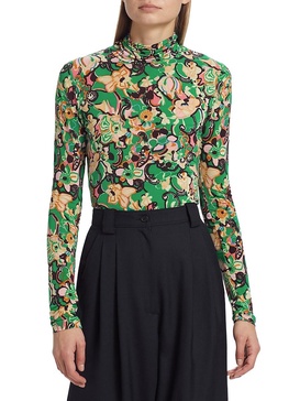 James Floral Jersey Top