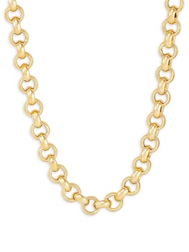 14K Goldplated Sterling Silver 17" Rolo Chain Necklace