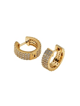 Aura 18K Goldplated & Cubic Zirconia Huggie Earrings