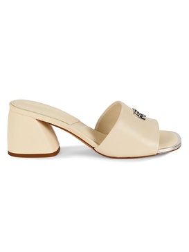 Trixie Logo Leather Sandals