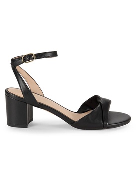 Everly Block Heel Leather Sandals