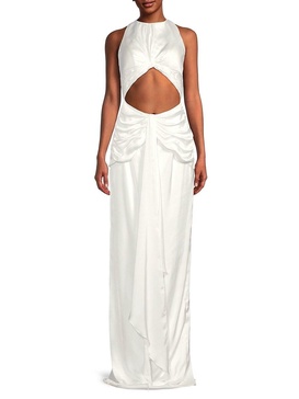 Sia Ruched Cut Out Gown
