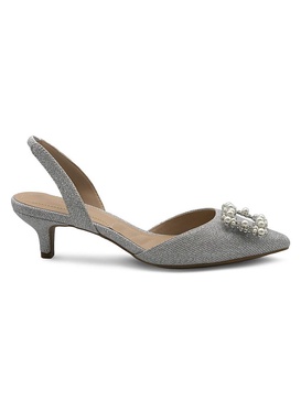 Suza Kitten Heel Slingback Pumps