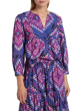 Gilo Geometric Splitneck Top