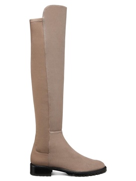 City II Two-Tone Suede Knee-High Boots