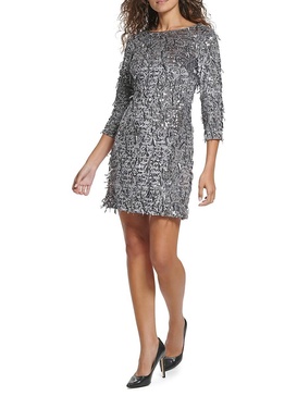 Sequin Velvet Mini Dress