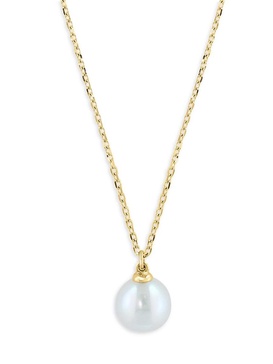 14K Yellow Gold & 6MM Freshwater Pearl Pendant Necklace