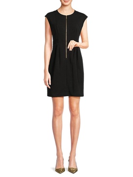 Zip Front Mini Dress