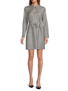 Virgin Wool Fit-&-Flare Minidress