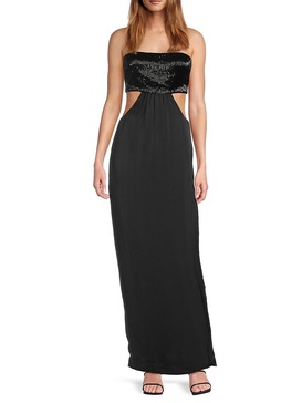 Mariah Sequin Maxi Dress