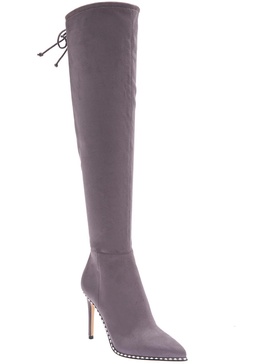 hilanda womens faux leather pointed over-the-knee boots