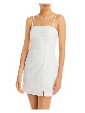 womens lace up back short mini dress