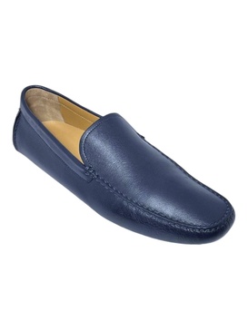 walton 6195747 men's atlantic blue calf leather loafers