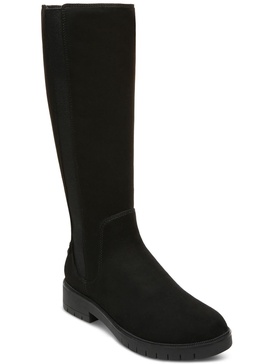 gwynn womens faux leather casual knee-high boots