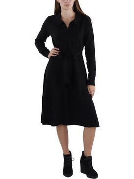 womens knit knee length sweaterdress