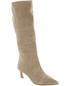 lavan womens suede pointed toe knee-high boots