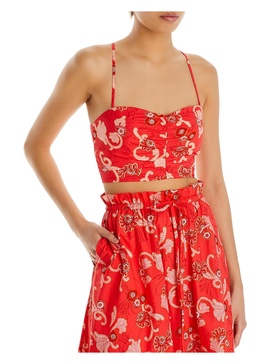 womens ruched side zipper cropped