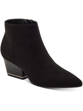 armena womens faux suede pointed toe ankle boots