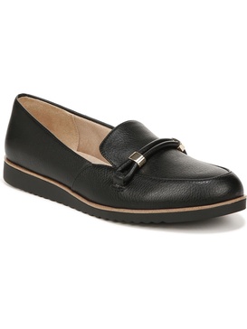 zahara womens faux leather round toe loafers