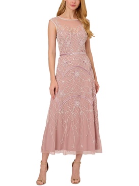 Adrianna Papell Women's Beaded Ankle Length Dress