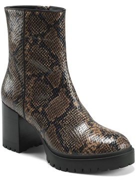 ellie womens platform side zip mid-calf boots