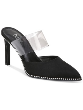 brielle womens faux leather slip on slide