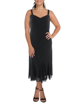 womens embellished full-length cocktail dress