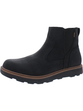 marcus mens faux suede lugged sole ankle boots