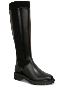 tamira womens faux leather riding knee-high boots