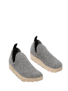 unisex city slip-on shoe in concrete tweed