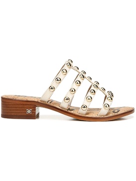 juniper womens leather slip on mule sandals